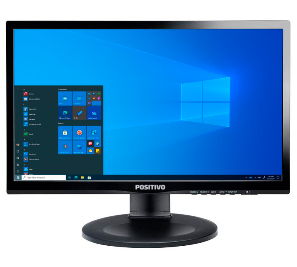 Monitor Positivo 22BN550Y 21,5" 1920x1080 - VGA/HDMI/DP